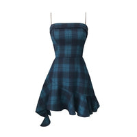 Rags n Rituals 'The Blues' Blue plaid dress at $44.99 USD