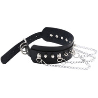Stud and multi chain faux leather choker at $12.99 USD l Rags n Rituals