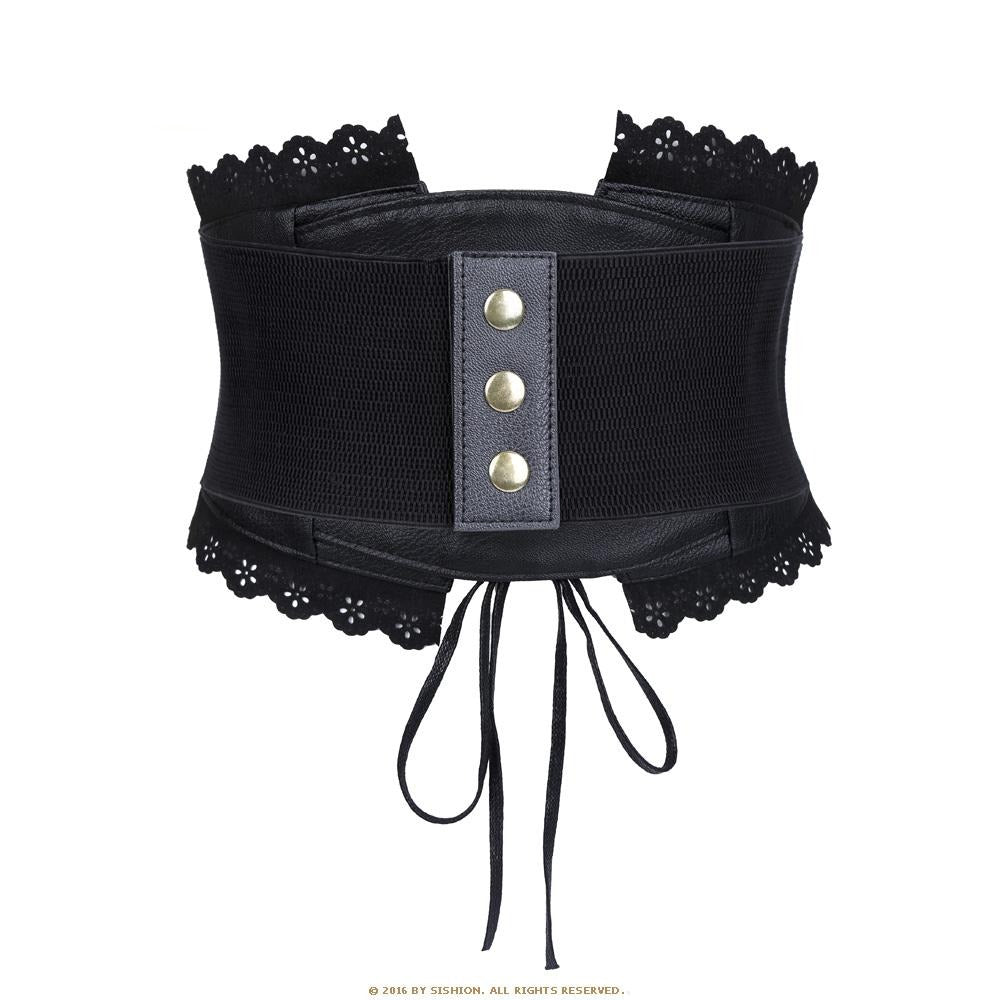 Rags n Rituals Black lace corset belt at $22.99 USD