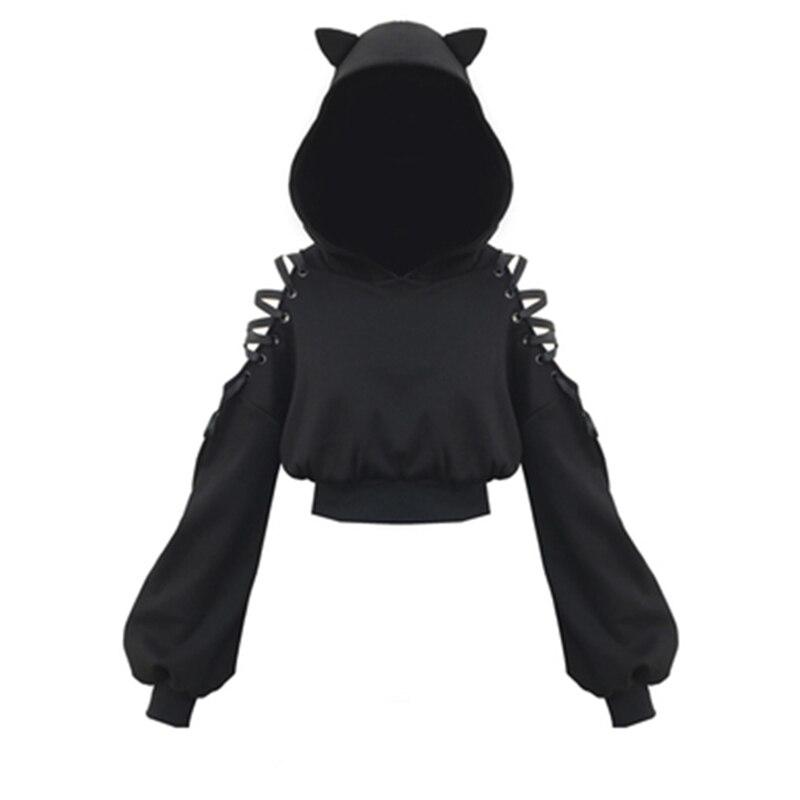 Rags n Rituals 'Ivy' Cat ear lace up hoodie at $44.99 USD