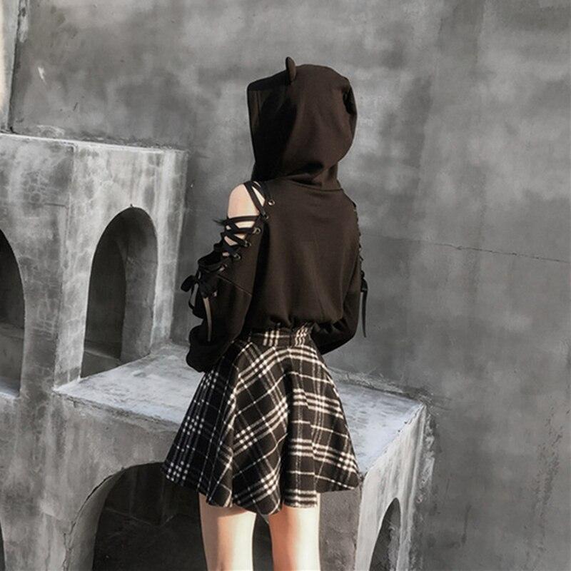 Rags n Rituals 'Army Of Darkness' Black and White Plaid Skirt at $39.99 USD