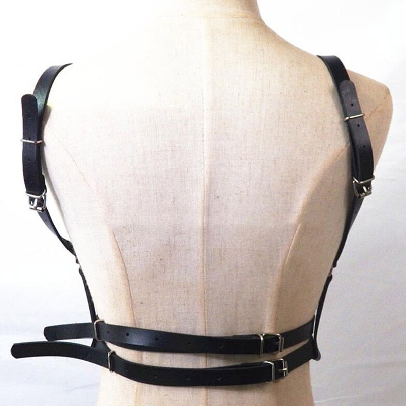 Rags n Rituals 'Submissive' PU Leather Harness Set at $34.99 USD