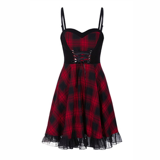 Rags n Rituals 'Terrorize' Plaid dress. Red or Yellow at $34.99 USD