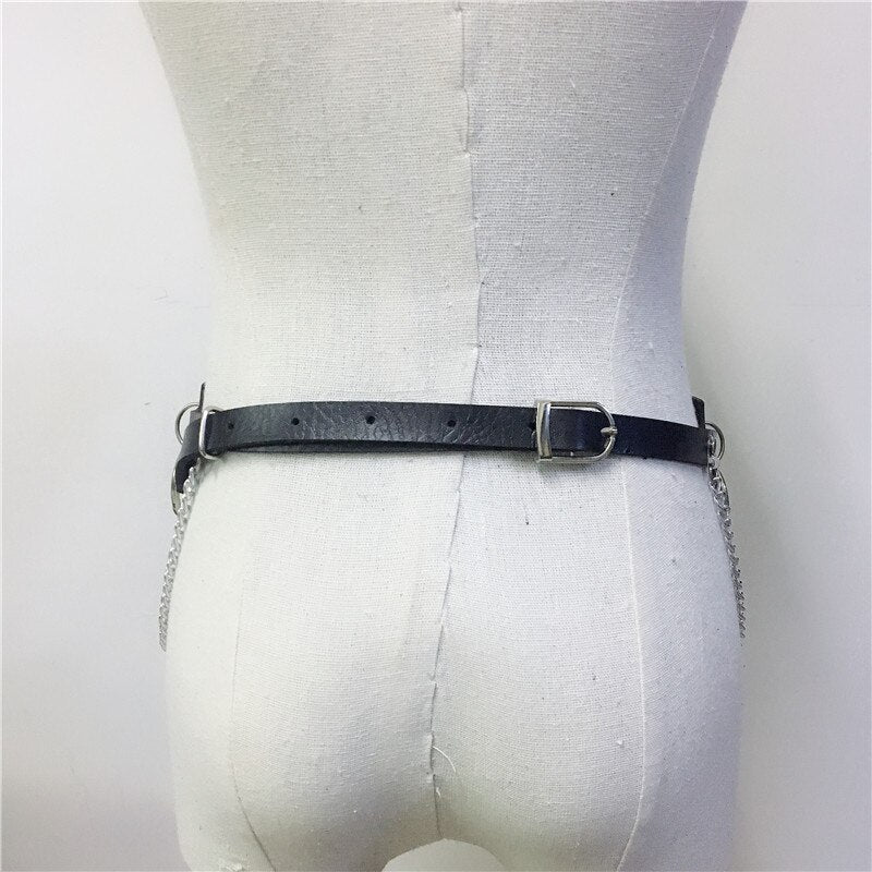 Rags n Rituals 'Envy' Faux leather star harness and O ring belt. 2 Piece set at $31.99 USD
