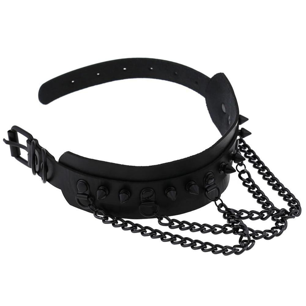 Rags n Rituals 'Deepest Black' Chain spike choker at $15.99 USD