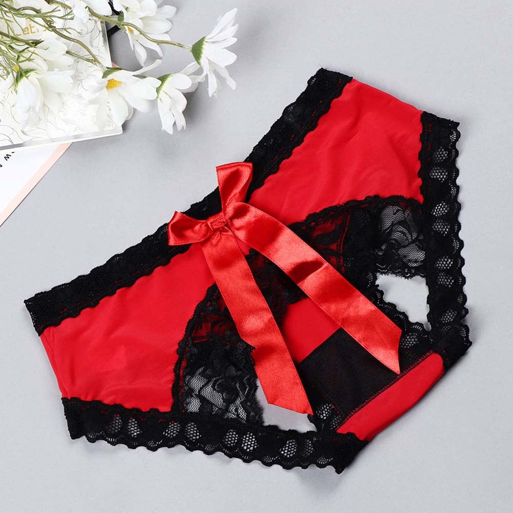 Easy Access' Crotchless Bow Underwear, Open Crotch Panties. Rags n Rituals Easy Access' Crotchless Bow Underwear, Open Crotch Panties. Rags n Rituals