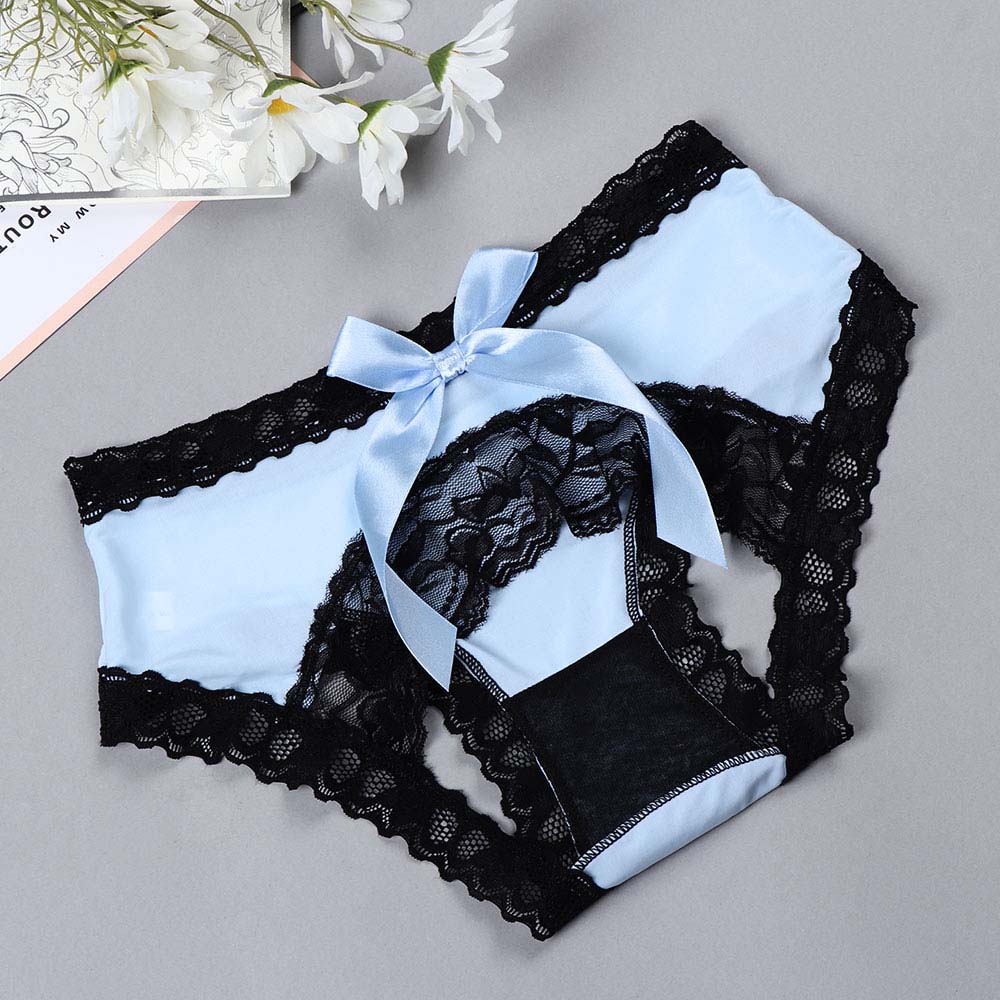Easy Access' Crotchless Bow Underwear, Open Crotch Panties. – Rags n Rituals
