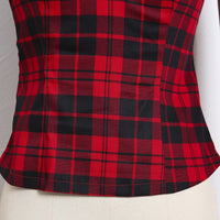 Rags n Rituals 'Carry on' Red Plaid Top at $29.99 USD