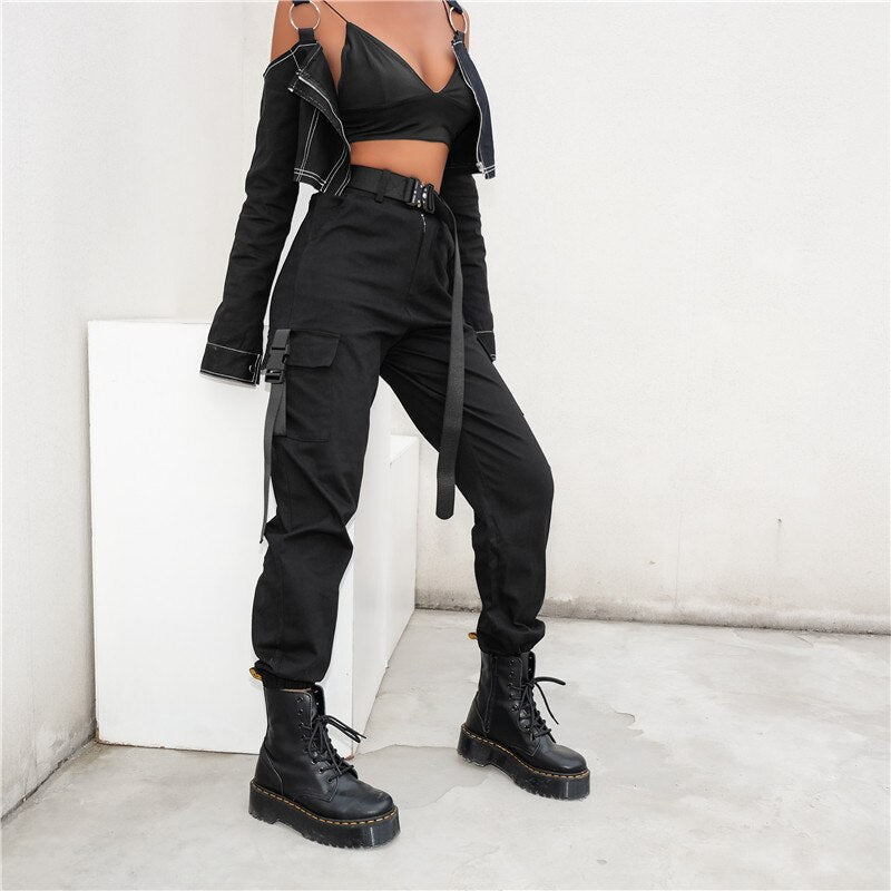 Rags n Rituals 'Vision in Black' Casual cargo pants at $34.99 USD