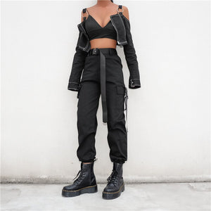Rags n Rituals 'Vision in Black' Casual cargo pants at $34.99 USD