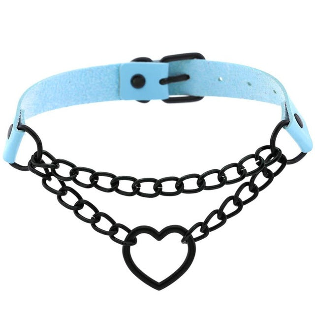Rags n Rituals 'Invocation' Heart faux leather choker (16 colours) at $15.99 USD
