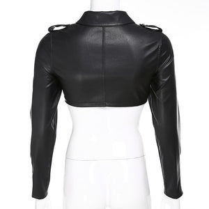 Rags n Rituals Cropped Faux Leather Jacket at $39.99 USD