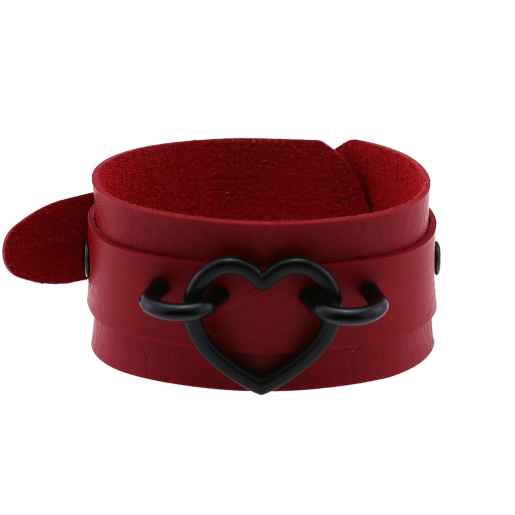 Rags n Rituals Red and Black Heart Wristband at $14.99 USD