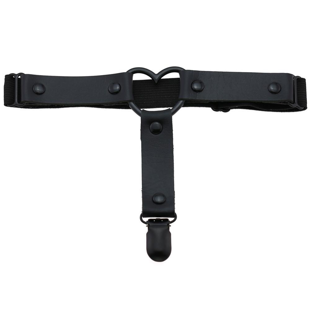 Dark Times' Goth Black Faux Fake Leather Leg Garter Rags n Rituals Dark Times' Goth Black Faux Fake Leather Leg Garter Rags n Rituals