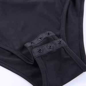 Rags n Rituals 'Derelict' Black tie up bodysuit at $24.99 USD