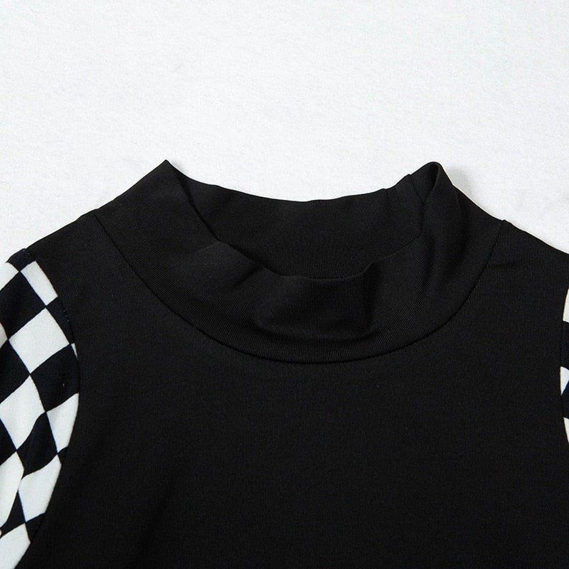 Rags n Rituals 'Fear Factor' Black and white check top at $24.99 USD