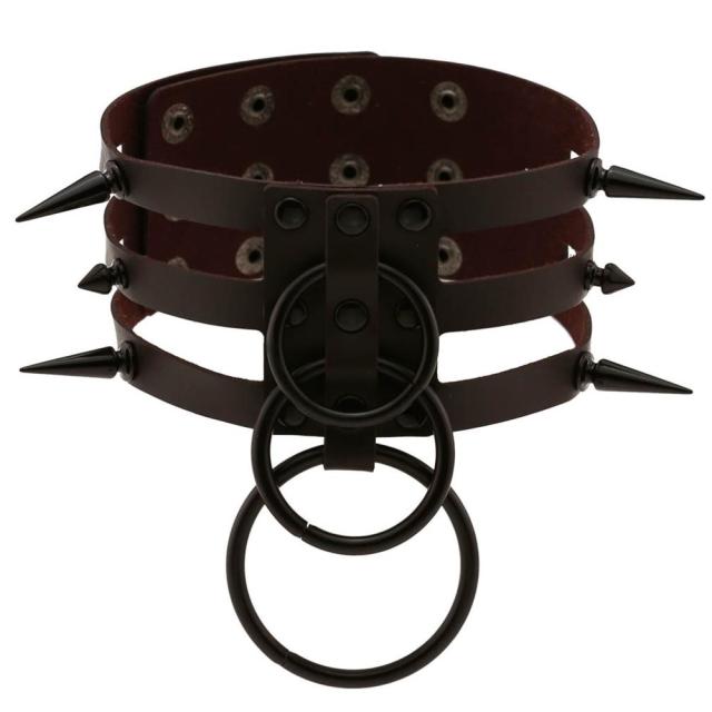 Rags n Rituals 'Tortured' Black spike ring choker (14 Colours) at $18.99 USD