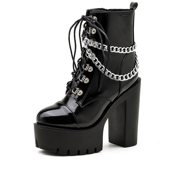 Rags n Rituals 'Crying out Loud' Chain Ankle Boots at $55.99 USD