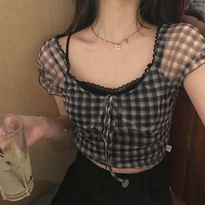 Rags n Rituals 'Stunner' Plaid Blouse Top at $24.99 USD
