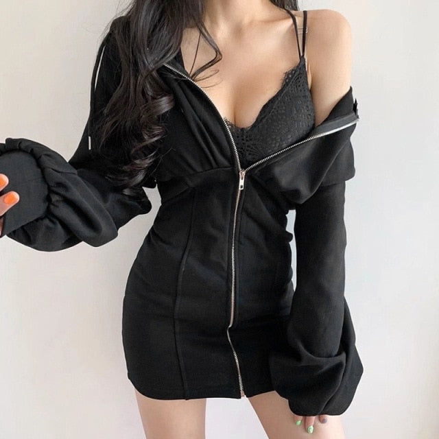 Rags n Rituals 'Dangerous' V Neck Hoodie at $31.99 USD
