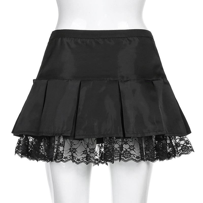 Rags n Rituals 'Castaway' Pleated Lace Skirt at $28.99 USD