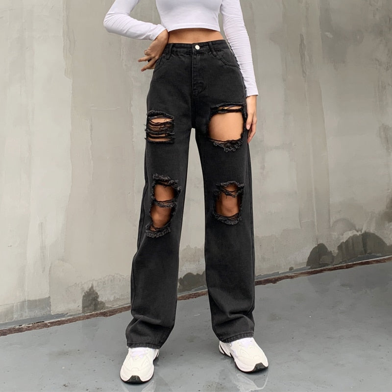 Rags n Rituals 'Deliverance' distressed black wash jeans at $39.99 USD