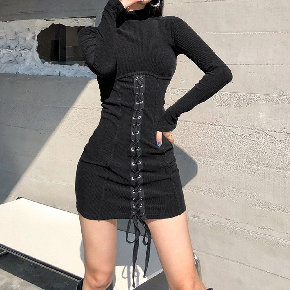 Rags n Rituals 'Hunting You Down' Knitted Turtleneck Dress at $37.99 USD