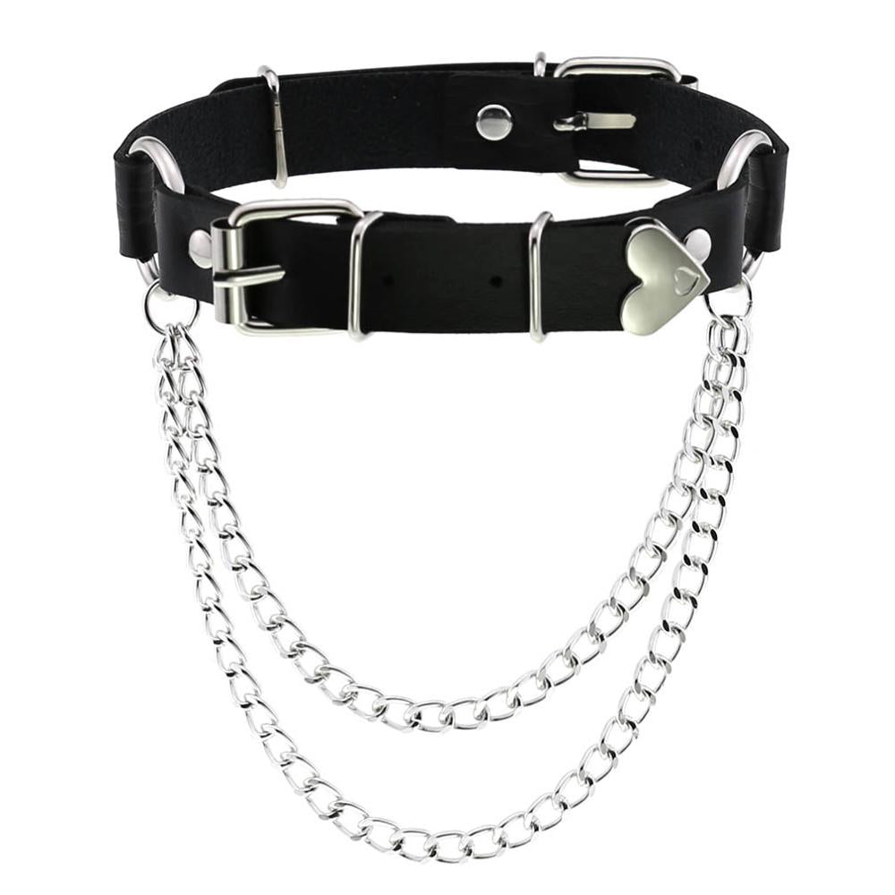 Rags n Rituals 'Back Door' PU Leather Chain Choker at $12.99 USD