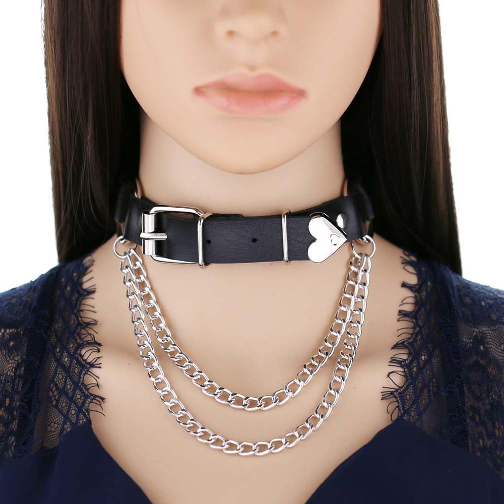 Rags n Rituals 'Back Door' PU Leather Chain Choker at $12.99 USD