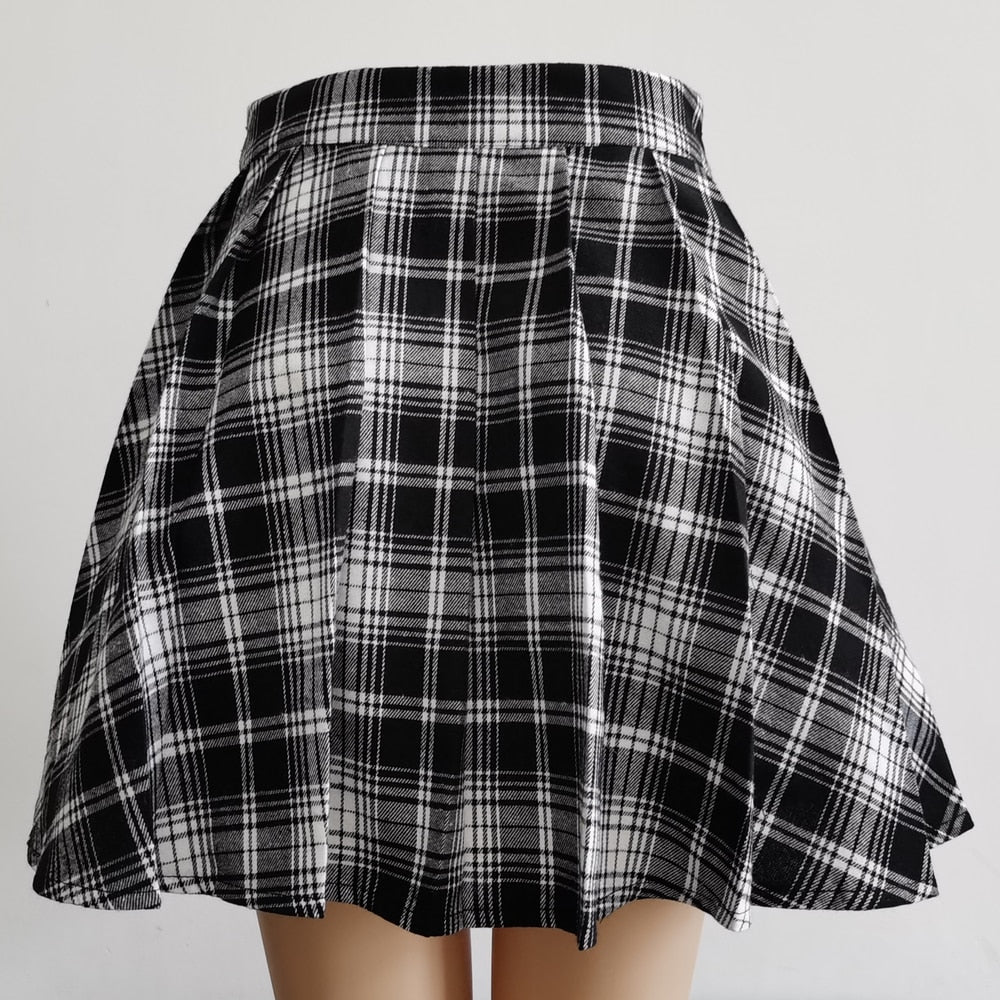 Rags n Rituals 'Showcase' Grey and Black Pleated Skirt at $34.99 USD