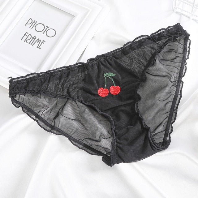 Black Cherry Embroidery Panties – Rags n Rituals