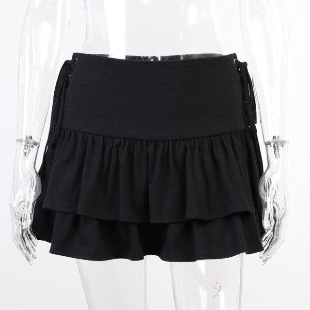 Rags n Rituals 'Dark Energy' Lace up Skirt at $34.99 USD
