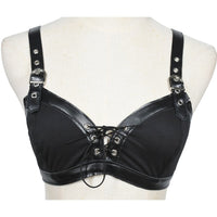 Rags n Rituals 'Levels' PU Lace Up Bra Top at $24.99 USD