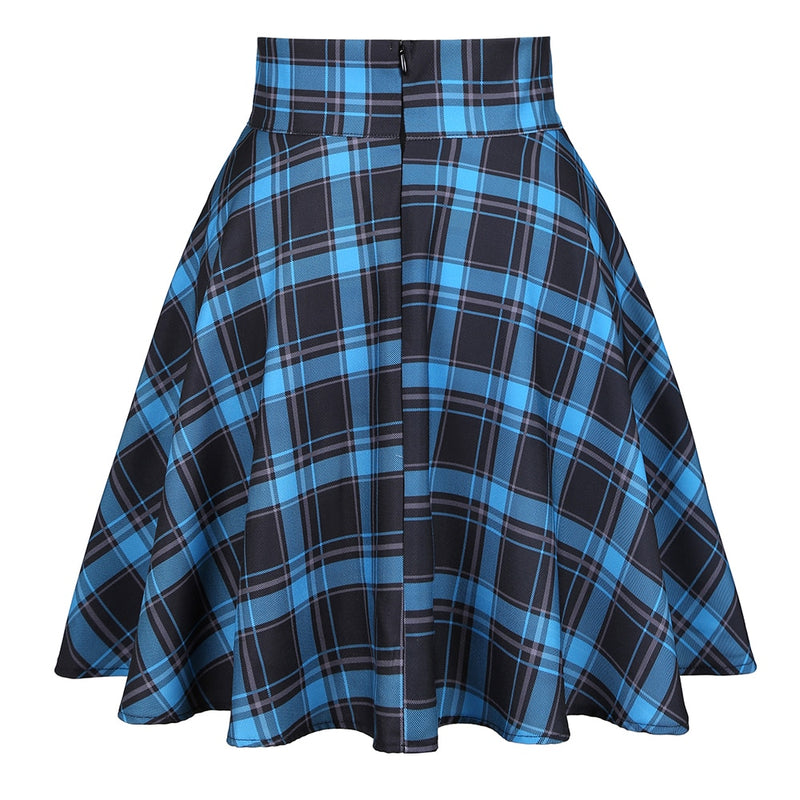 Rags n Rituals Blue Plaid Skirt at $29.99 USD