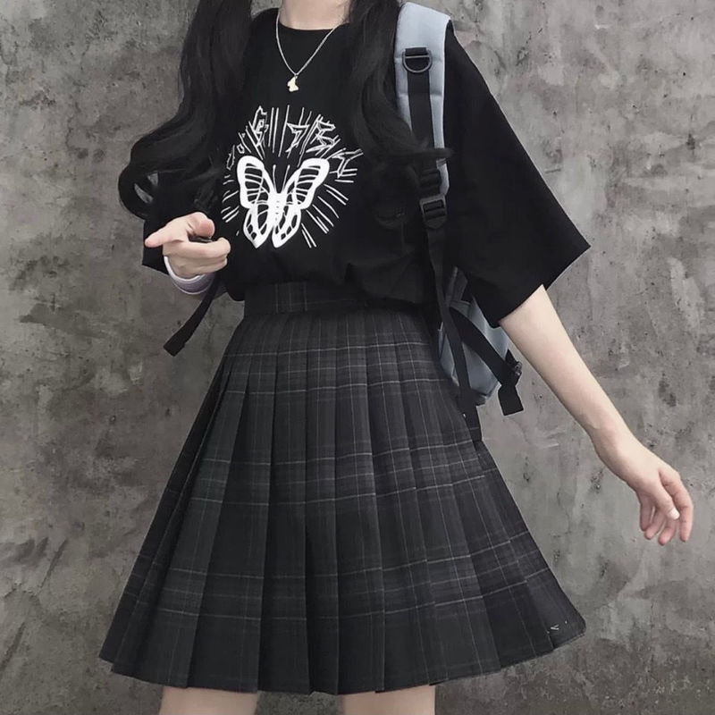 Grunge Checkered Skirt Dress Grunge Plaid Mini Dress MAUVSTUDIO Grunge Checkered Skirt Dress Grunge Plaid Mini Dress MAUVSTUDIO