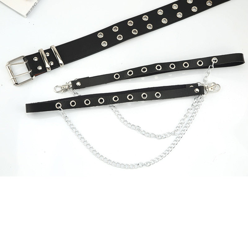 Rags n Rituals 'Savage' Black faux leather belt at $22.99 USD
