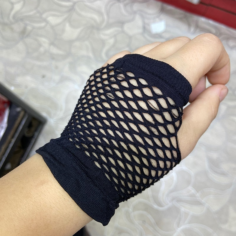 Black Fishnet Fingerless Gloves β Rags n Rituals