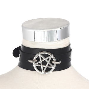 Rags n Rituals 'Spark' Pentagram Choker at $12.99 USD