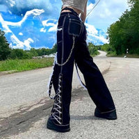 Rags n Rituals 'Frost Bite' Lace Up Baggy Pants at $39.99 USD