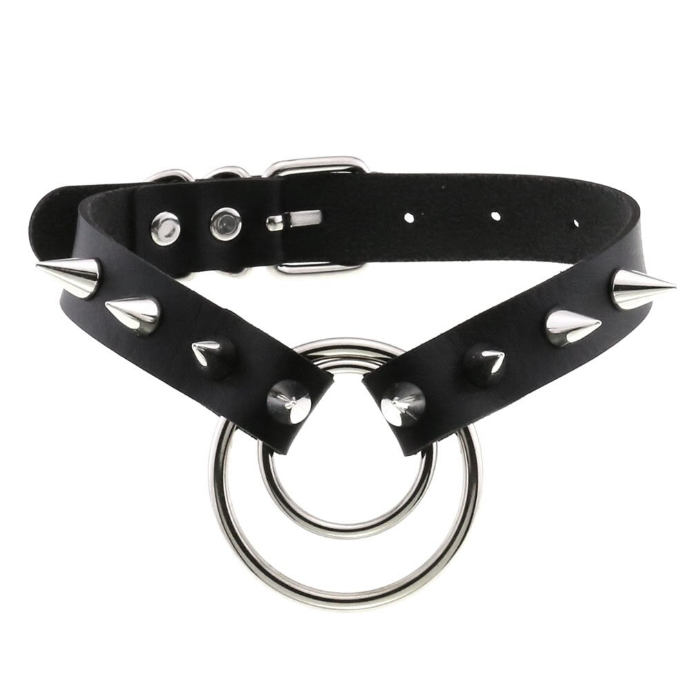 Rags n Rituals 'Explosion' PU Leather Spike Choker at $12.99 USD