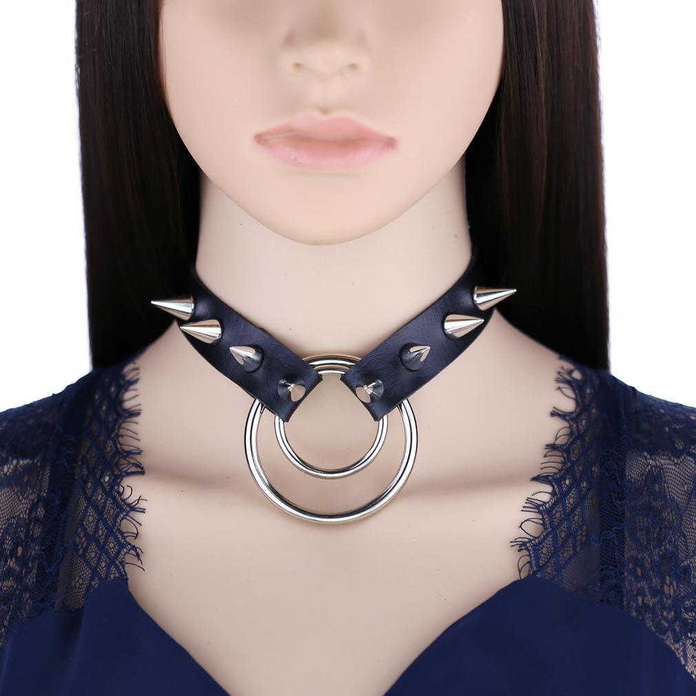 Rags n Rituals 'Explosion' PU Leather Spike Choker at $12.99 USD