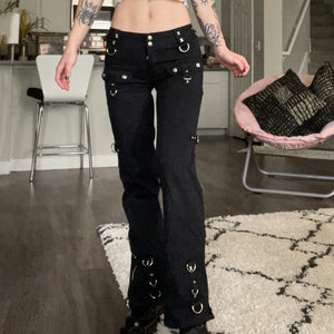 Rags n Rituals 'Cheating Death' Casual Black Pants at $39.99 USD