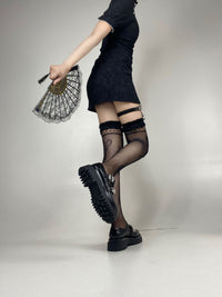 Rags n Rituals 'Super Sonic' Black Heart Stockings at $9.99 USD