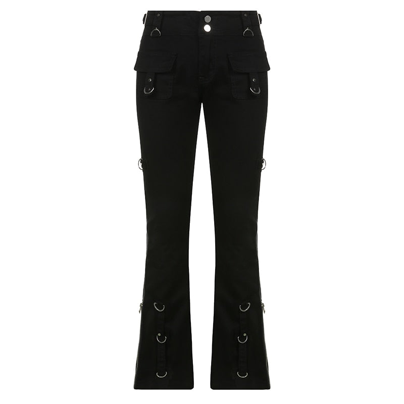 'Cheating Death' Black Alt Grunge Casual Pants at $39.99 USD l Rags n ...