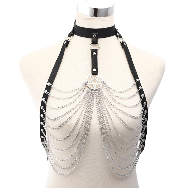 Rags n Rituals 'Rude Awakening' Chain Body and Waist Harness (Sold Separately) at $21.99 USD