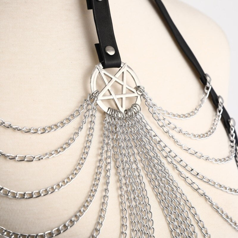 'Rude Awakening' Black Chain Body and Waist Harness (Sold Separately ...