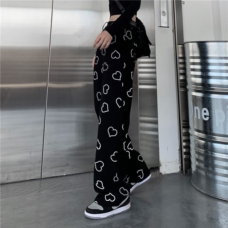 Rags n Rituals Casual Heart Themed Pants at $24.99 USD