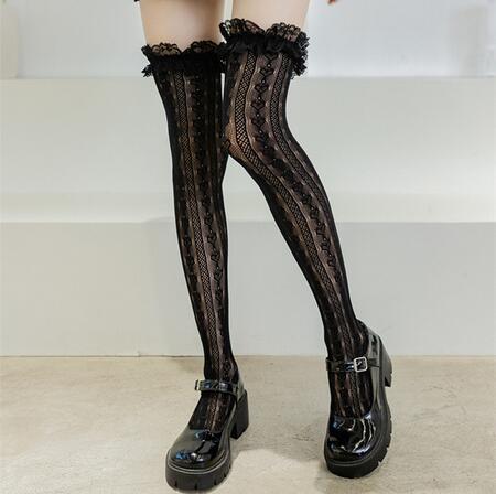 Rags n Rituals Black Goth Knee High Stockings at $14.99 USD