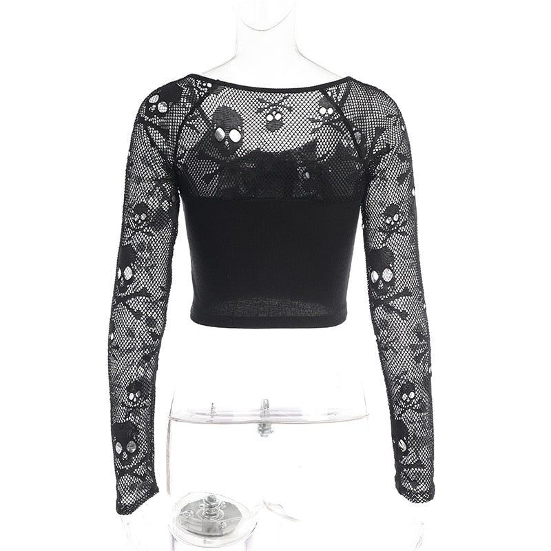 Rags n Rituals 'Back Into Hell' Mesh Top at $26.99 USD