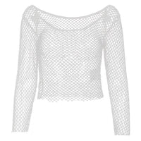 Rags n Rituals 'Night Owl' Fishnet Crop Top at $17.99 USD